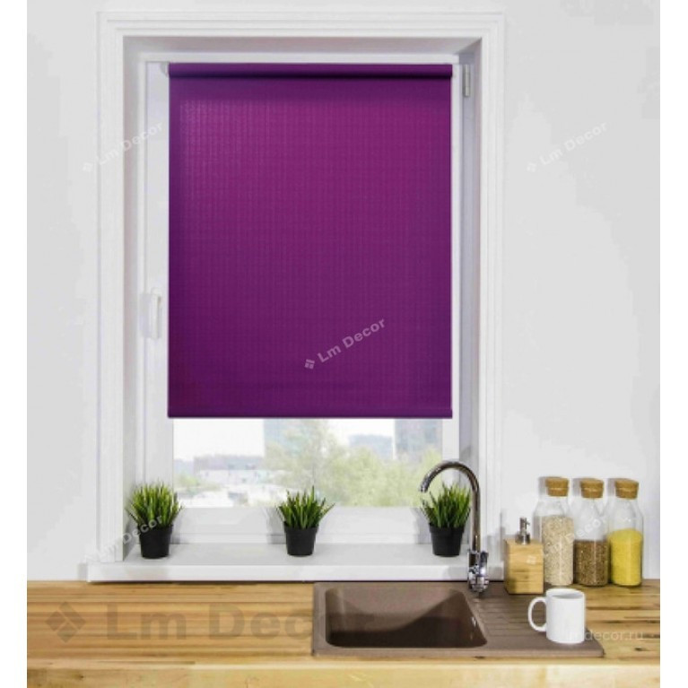 Рулонная штора Мини Lm Decor Лайт Фиолетовый 43x160 см - фото 1 - id-p201268991