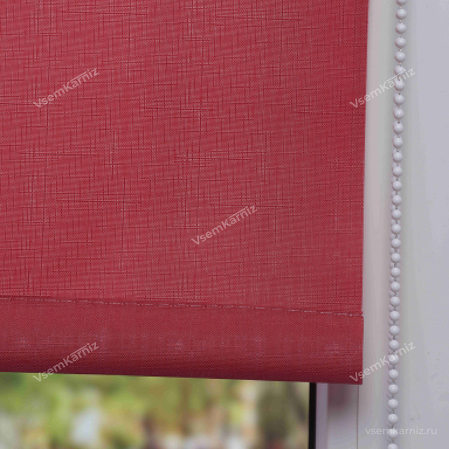 Рулонная штора Мини Lm Decor Лайт Красно-бордовый 43x160 см - фото 2 - id-p201268998