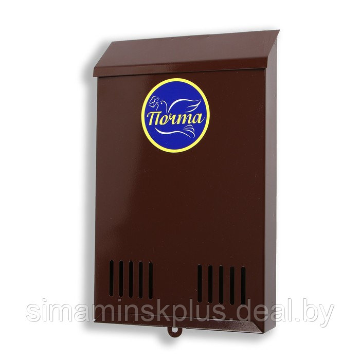 Ящик почтовый без замка (с петлёй), вертикальный, коричневый - фото 4 - id-p201263609