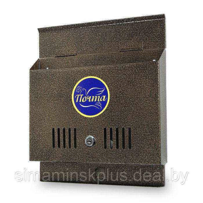 Ящик почтовый с замком, горизонтальный «Широкий», бронзовый - фото 3 - id-p201263612
