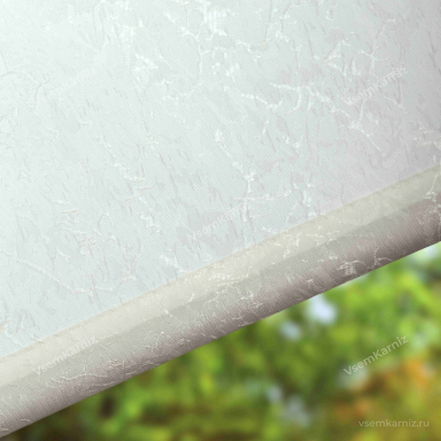 Рулонная штора Мини Lm Decor Жаккард Белый 90x160 см - фото 3 - id-p201270882