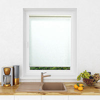 Рулонная штора Мини Lm Decor Жаккард Белый 180x185 см
