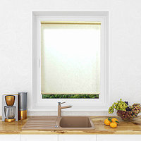 Рулонная штора Мини Lm Decor Жаккард Кремовая 180x185 см