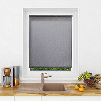 Рулонная штора Мини Lm Decor Жаккард Серая 180x185 см