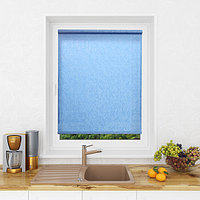 Рулонная штора Мини Lm Decor Жаккард Голубой 180x185 см