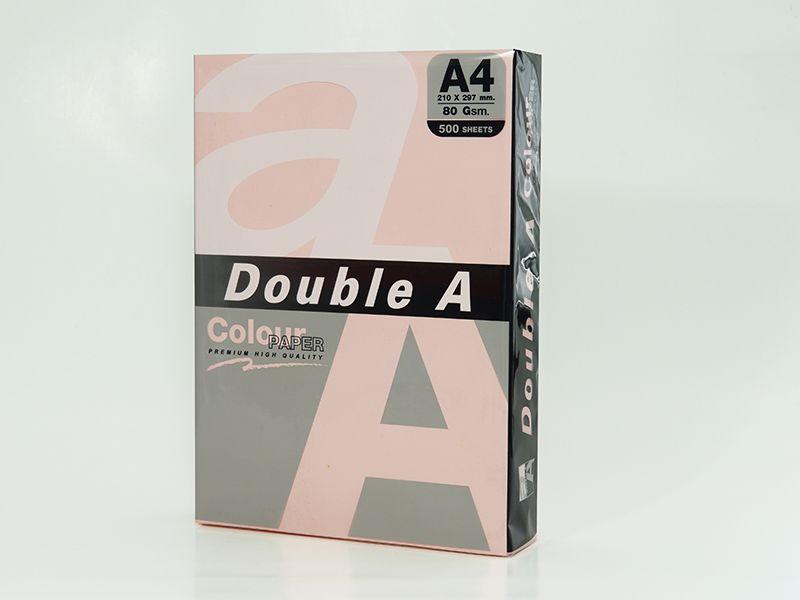 Бумага цветная DOUBLE A, А4, 80 г/м, розовый (Flamingo), 500 листов - фото 1 - id-p201271547