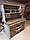 Буфет дачный кухонный из массива сосны "Кантри №6" Д1500мм*В1800мм*Ш600, фото 4