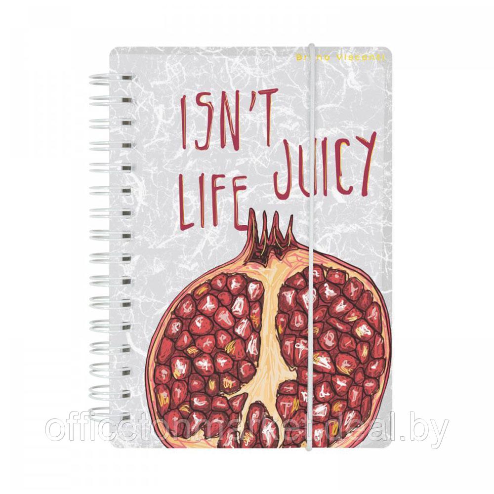 Блокнот "Cute Journal mini. Juicy Life. Гранат", A6, 80 листов, клетка, белый - фото 1 - id-p198505260