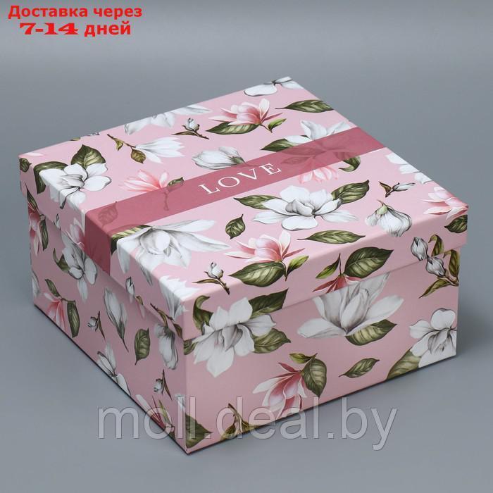 Набор подарочных коробок 5 в 1 "Цветочный сад", 14 × 14 × 8 22 × 22 × 12 см - фото 8 - id-p201246498
