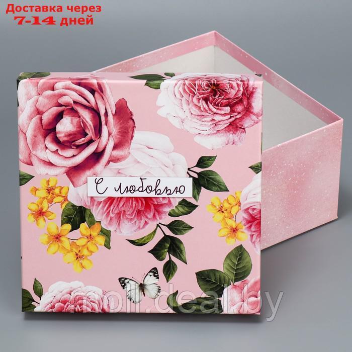 Набор подарочных коробок 6 в 1 "Цветы", 10.2 х 10.2 х 6 - 20 х 20 х 11 см - фото 7 - id-p201246499
