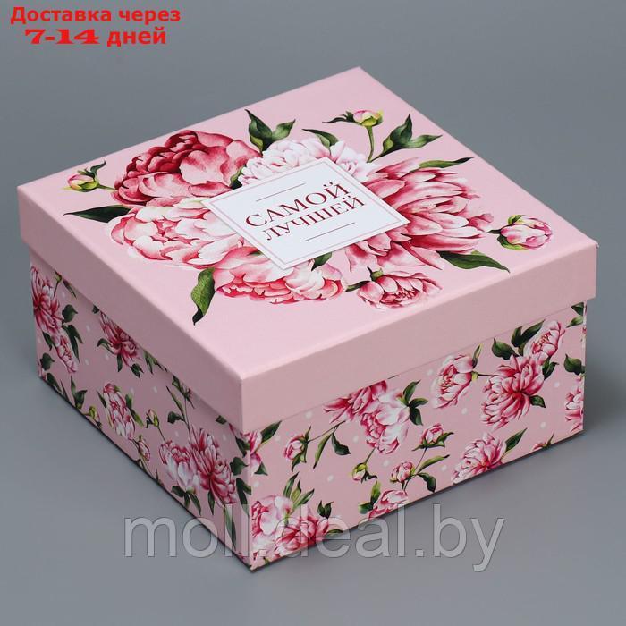 Набор подарочных коробок 6 в 1 "Цветы", 10.2 х 10.2 х 6 - 20 х 20 х 11 см - фото 10 - id-p201246499