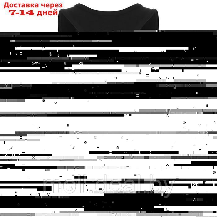 Майка-борцовка х/б, цвет чёрный, размер 42 - фото 2 - id-p201241886