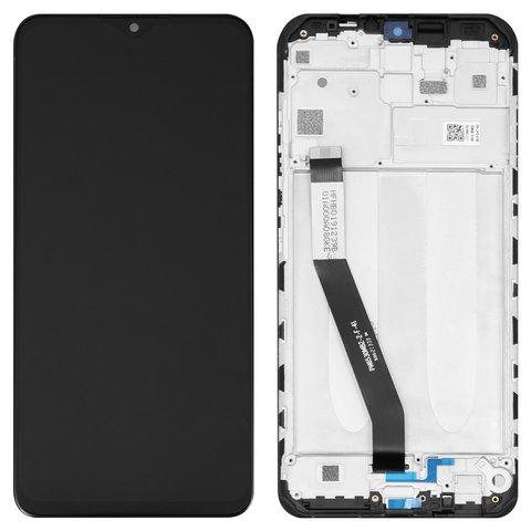 Дисплей (экран) для Xiaomi Poco M2 c тачскрином и рамкой, черный - фото 1 - id-p201273408