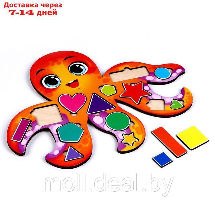 Развивающая игрушка "Учим формы и цвета с осьминогом" - фото 3 - id-p201245715