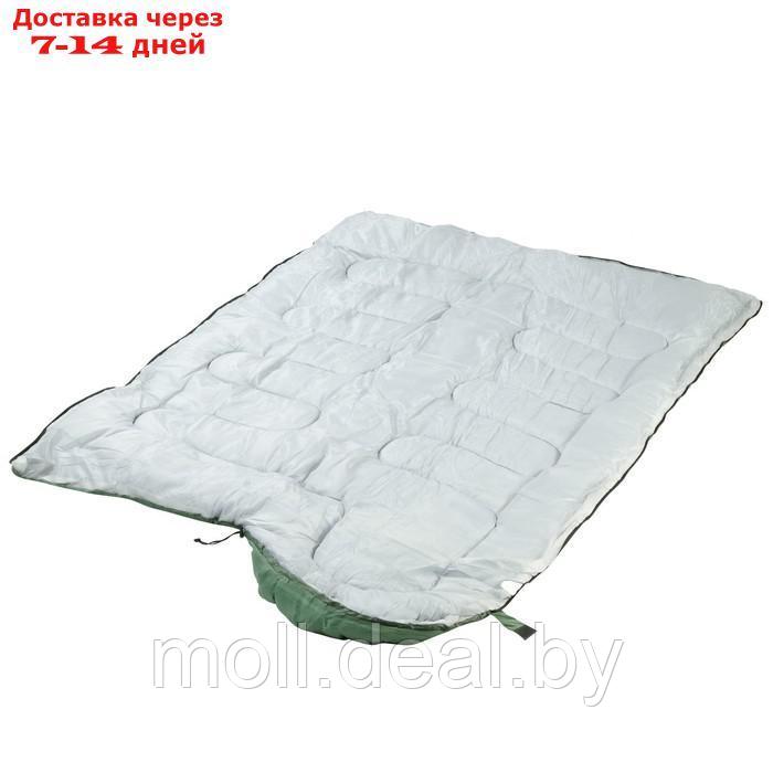 Спальный мешок туристический, 220 х 75 см тем.зеленый - фото 3 - id-p201243325