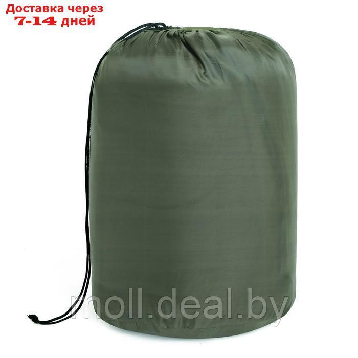 Спальный мешок туристический, 220 х 75 см тем.зеленый - фото 4 - id-p201243325