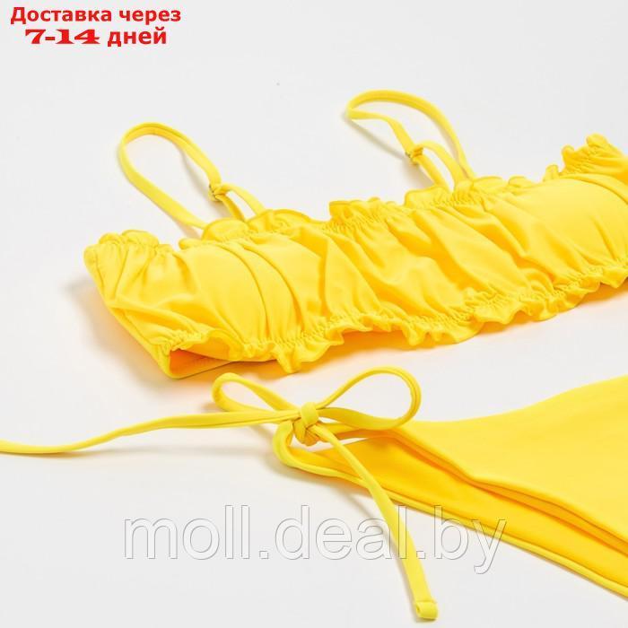 Купальник женский с топом бандо MINAKU цвет жёлтый, размер 48 - фото 7 - id-p201245955