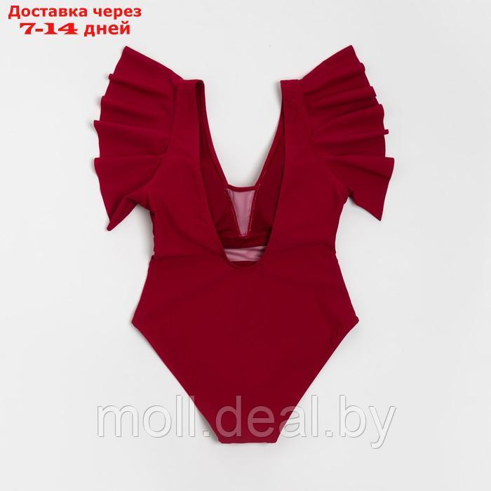 Купальник женский слитный MINAKU цвет бордо, размер 46 - фото 3 - id-p201245973