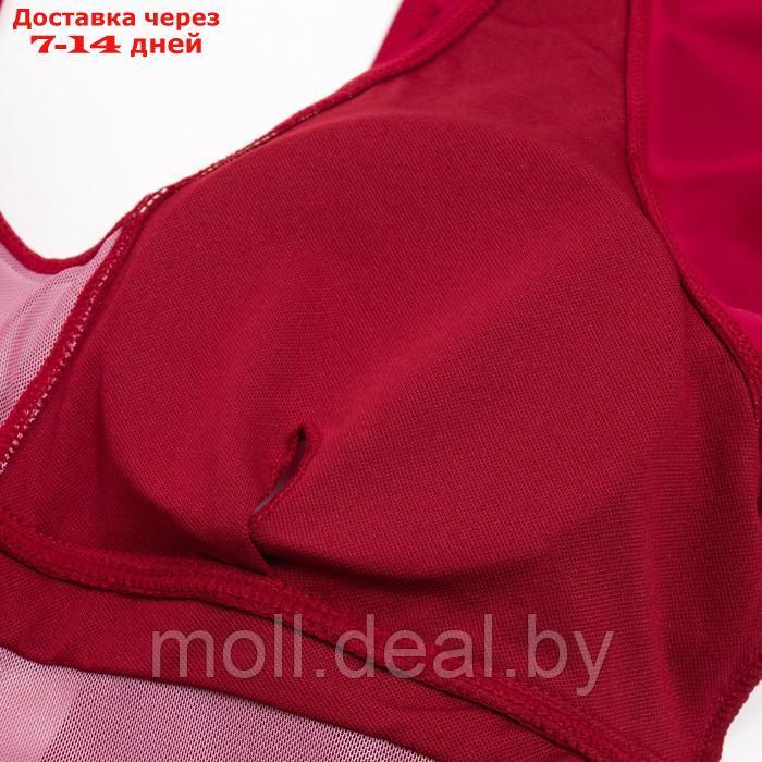 Купальник женский слитный MINAKU цвет бордо, размер 46 - фото 4 - id-p201245973
