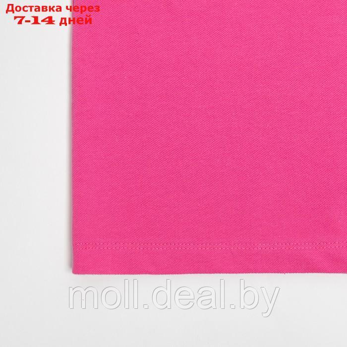 Футболка поло женская MINAKU: Basic line цвет розовый, размер 52 - фото 2 - id-p201246038