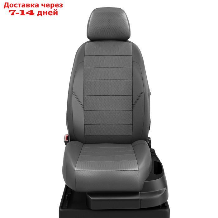 Чехлы для Toyota Hilux 7 с 2012-2015г. джип-пикап Задние спинка и сиденье единые, 5 подголов. Середина: - фото 1 - id-p201238198