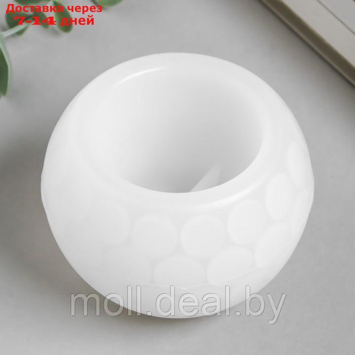 Молд силикон "Подсвечник шар с кругами" 8,6х8,6х6,2 см - фото 1 - id-p201241050