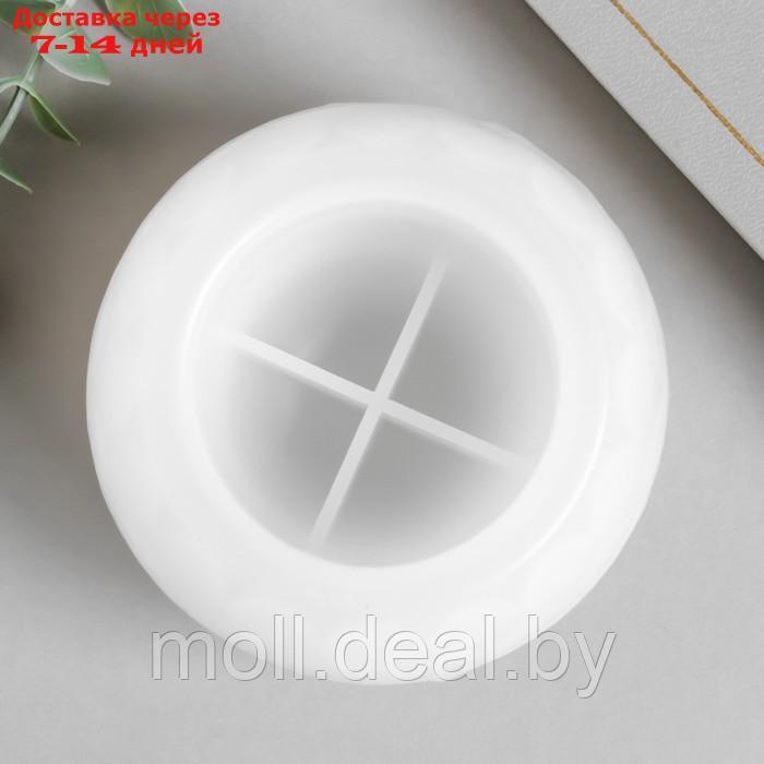 Молд силикон "Подсвечник шар с кругами" 8,6х8,6х6,2 см - фото 2 - id-p201241050