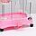 Клетка для грызунов с колёсами и выдвижным поддоном, 49 х 33 х 37 см, розовая, фото 5