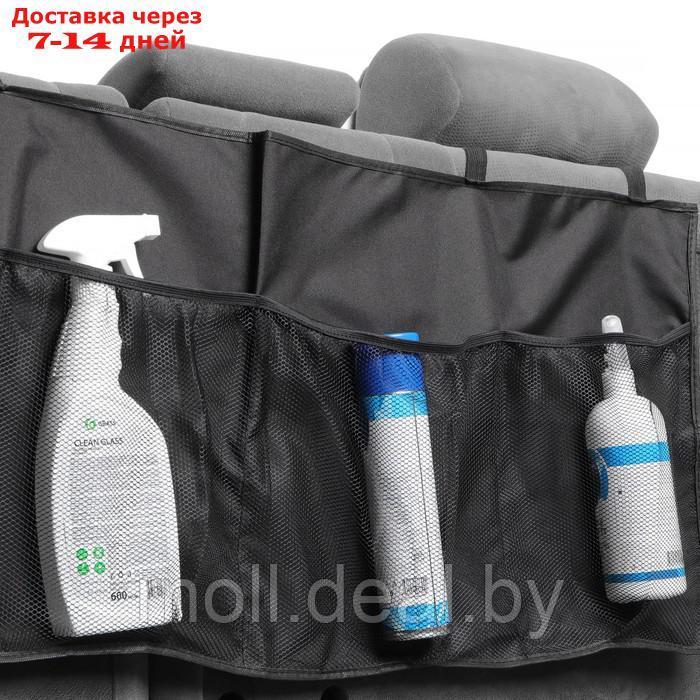 Органайзер на спинку заднего сидения в багажник, 95 х 40 см, оксфорд, черный - фото 2 - id-p201245311