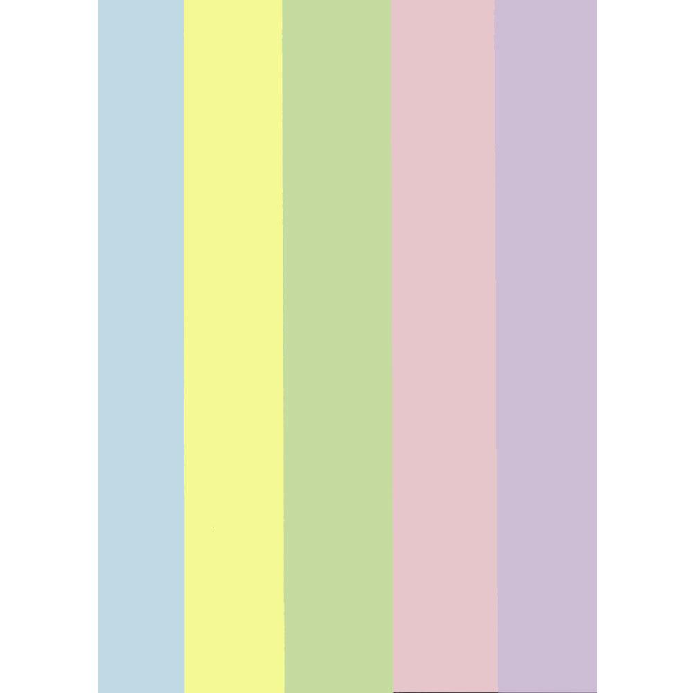 Бумага цветная, DOUBLE, 80гр, А4, 5х20, ассорти, пастель, (голубой, желтый, зеленый, розовый, фиолетовый), - фото 2 - id-p201279300