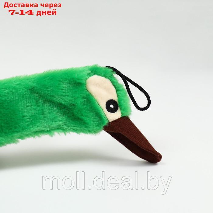 Игрушка текстильная "Утка", 30 х 9 см, зелёная - фото 4 - id-p201246361