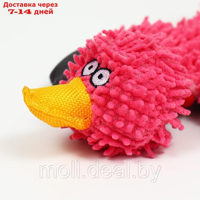 Игрушка текстильная "Косматая утка" , 32 х 19 см, фиолетовая - фото 4 - id-p201246406