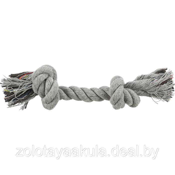 Игрушка для собак Jollypaw веревка с двумя узлами, 15см - фото 1 - id-p201279647