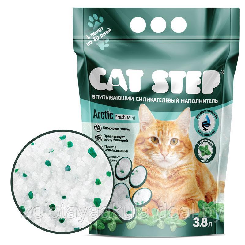 Наполнитель силикагелевый Cat Step "Мята" 3,8л - фото 1 - id-p201279730