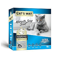 Наполнитель комкующийся Cats Way Box Marseille Soap Марсельский бриз 6 л