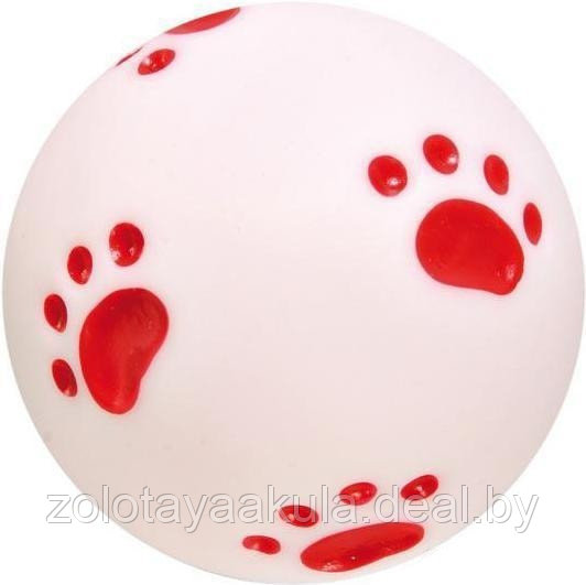 Игрушка TRIXIE виниловая для собаки, мяч "След" 10см - фото 1 - id-p201279928