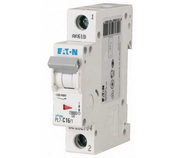 Eaton PL7 1P 10A, тип С, 10кА, 1М Автоматический выключатель - фото 1 - id-p201282128