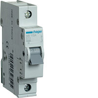 Hager MBN 1P 13A, тип B, 6кА, 1М Автоматический выключатель