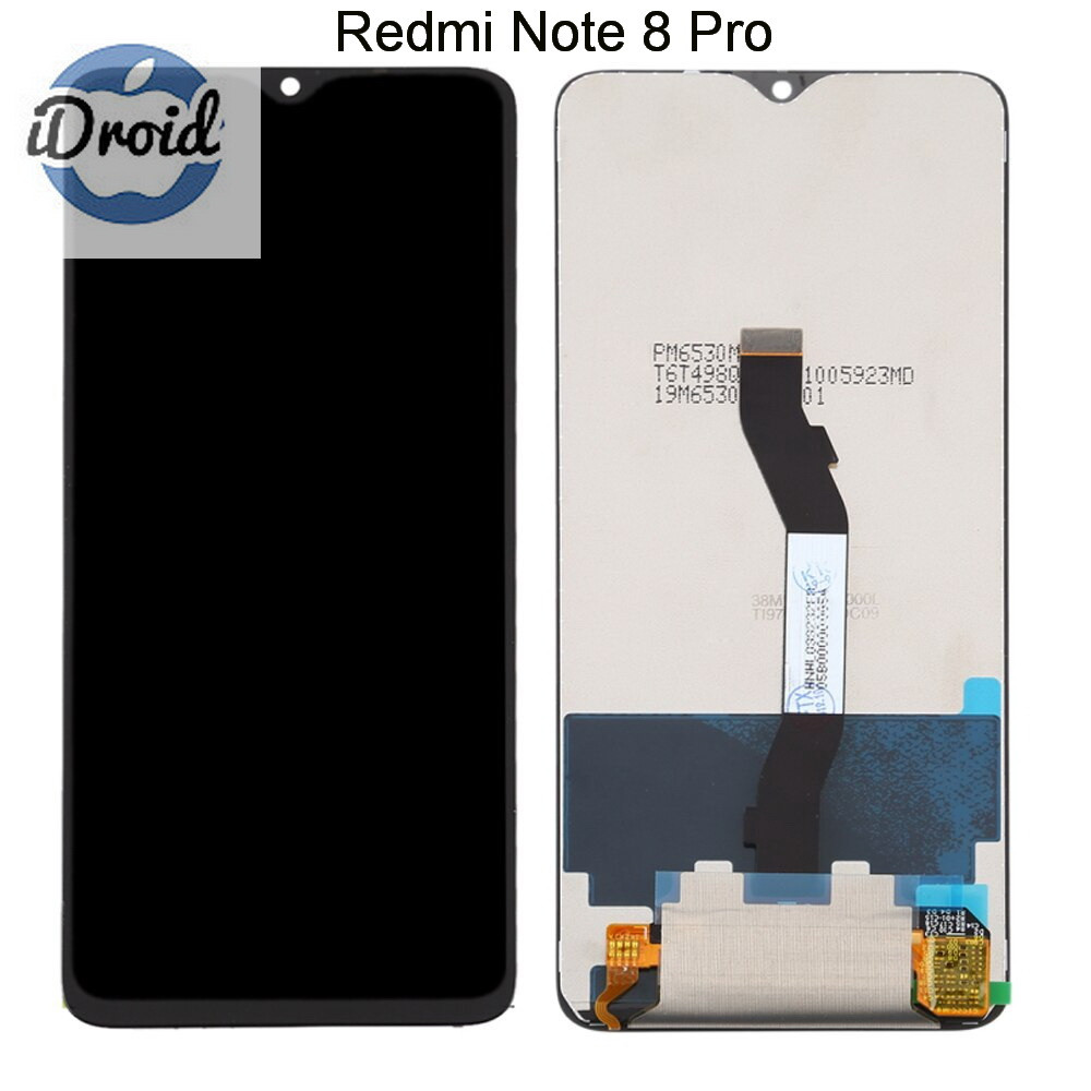 Дисплей (экран) Xiaomi Redmi Note 8 Pro оригинал (M1906G7G) с тачскрином, черный цвет