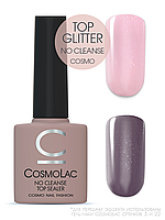 Топ без липкого слоя с глиттером Cosmolac Top GLITTER no cleanse, 7,50 мл