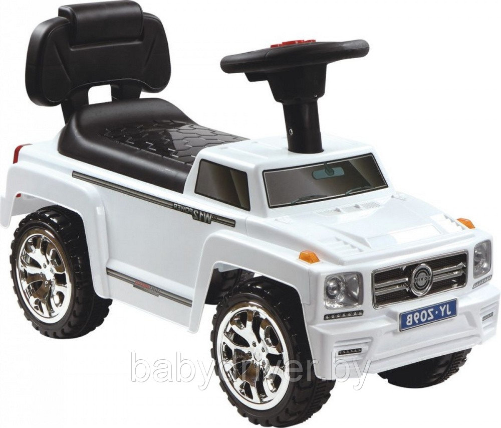 Детская машинка-каталка толокар RiverToys Mercedes-Benz JYZ-09B (белый)