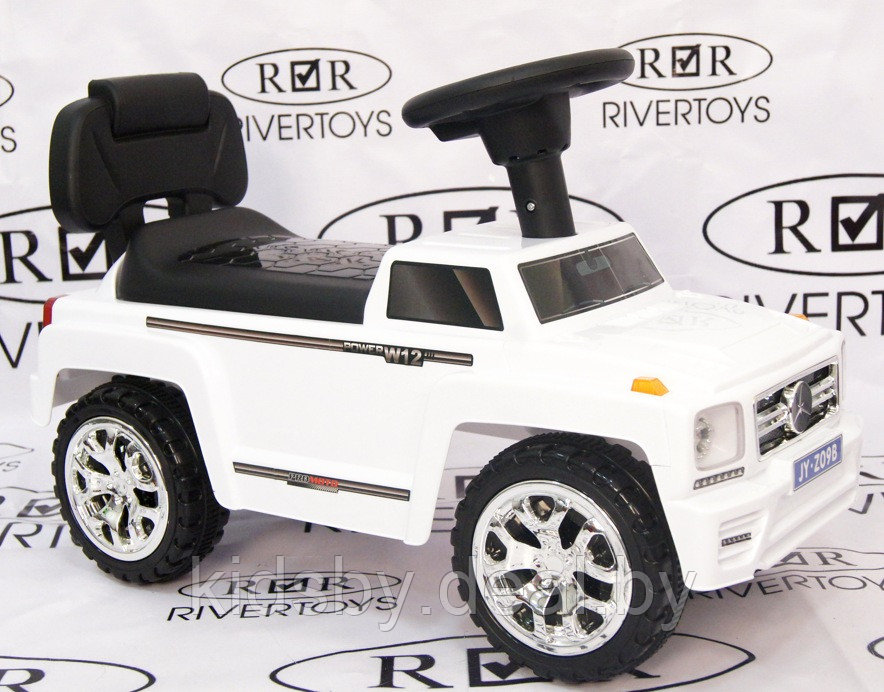 Детская машинка-каталка толокар RiverToys Mercedes-Benz JYZ-09B (белый) - фото 3 - id-p201283631