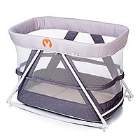 Колыбель-манеж Rocking Crib 3 в 1 Babyhit Light Grey Светло-серый