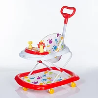 Ходунки с родительской ручкой Babyhit Jolly Walk XT Красный