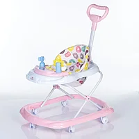 Ходунки с родительской ручкой Babyhit Jolly Walk XT Розовый