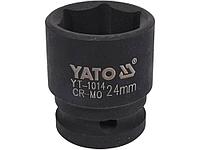 Головка торцевая ударная 1/2" 6гр. 24мм L43мм CrMo "Yato"