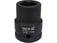 Головка торцевая ударная 3/4" 6гр. 21мм L50мм CrMo "Yato"