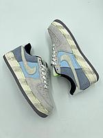 Кроссовки женские Nike Force серо-голубые / весенние / осенние / подростковые 39