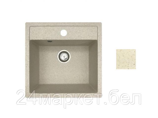 Мойка кухонная из искусственного камня STAR песочный 510х505 mm, AV Engineering - фото 1 - id-p201291145