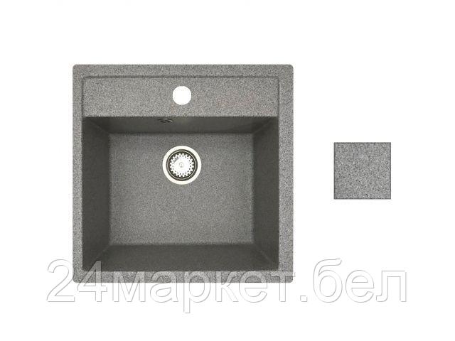 Мойка кухонная из искусственного камня STAR серый 510х505 mm, AV Engineering - фото 1 - id-p201291146
